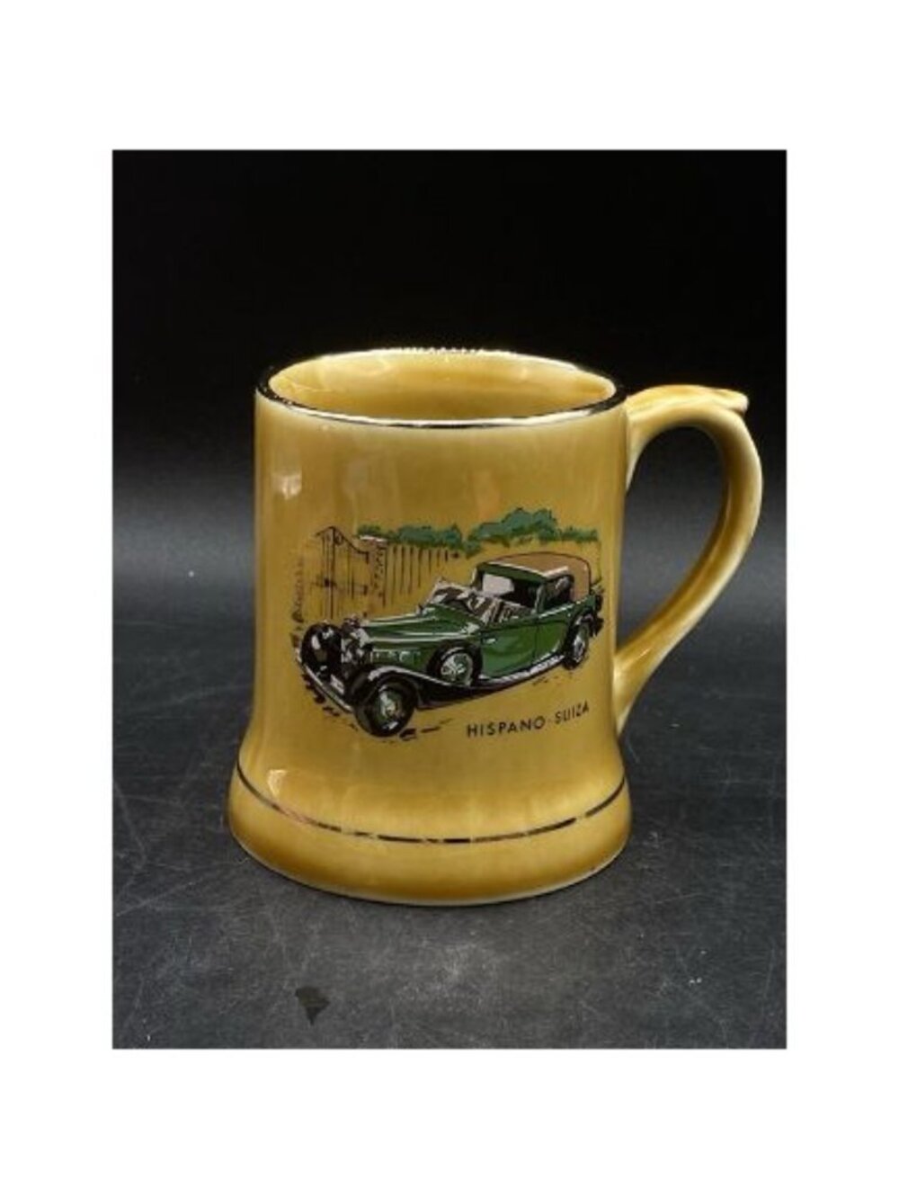RK Wade 1934 HISPANO SUIZA Coffee Mug Stein w Gold Trim England